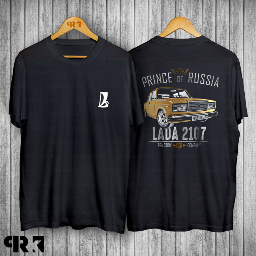 LADA 2107 póló - Prince of Russia - PIMPED (Fekete)